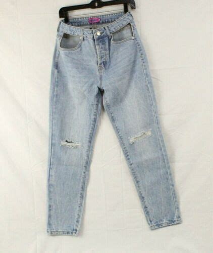 Edikted Womens Size Medium 29w X 29l Polly Pocketless Mom Jeans Color