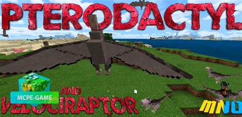 Minecraft Pterodactyl And Velociraptor Add On Download And Review Mcpe Game
