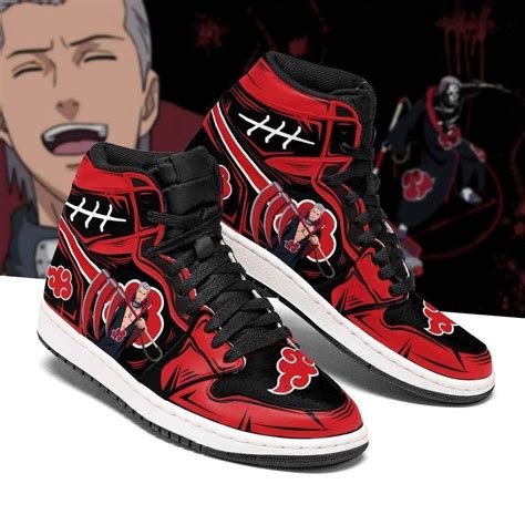 Akatsuki Hidan Naruto Sneakers Anime Air Jordan Shoes Naruto Shoes