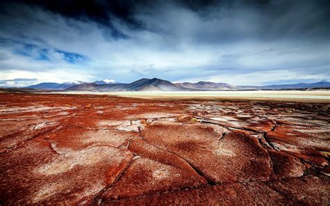Photography Landscape Nature Desert Salt Lakes Mountains Clouds Atacama