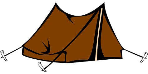 Tent Camping Brown · Free Vector Graphic On Pixabay