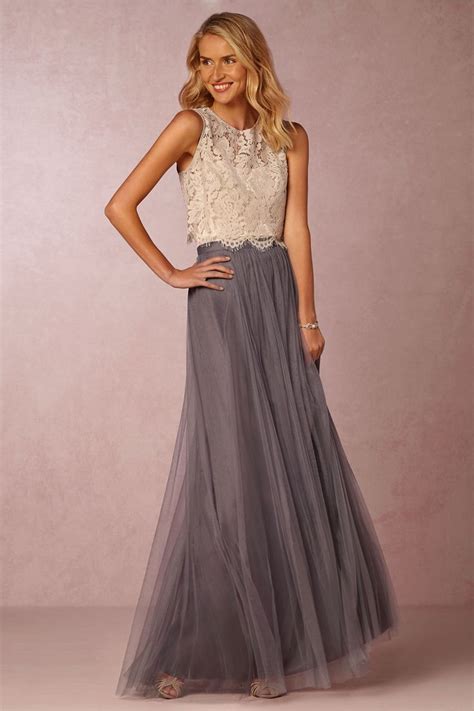 Cleo Topper And Louise Skirt Grey Bridesmaid Dresses Two Piece