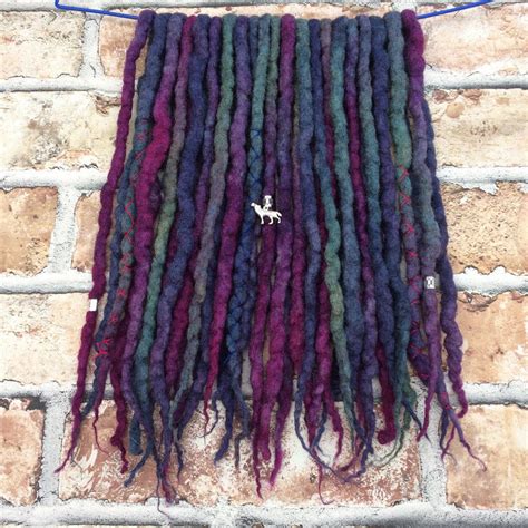 21 dark cosmic double ended wool dreadlocks wool dreads etsy uk wool dreads dreads natural