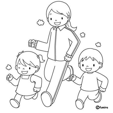 Pinto Dibujos: Haciendo ejercicio para colorear