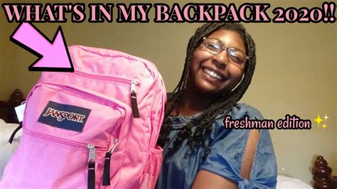 Whats In My Backpack 2020 Freshmen Edition Youtube