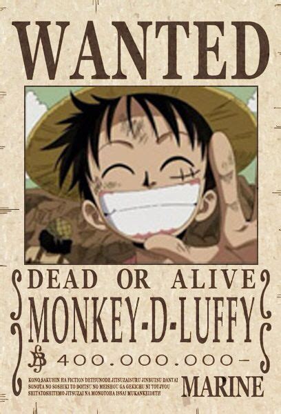 Sistema Transazione Mammifero Monkey D Luffy Wanted Poster Hd Membro Torcere Ala