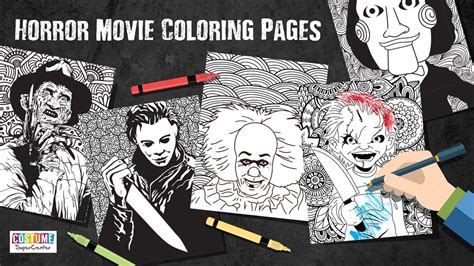 All this is is a home bound book of coloring pages printed off the internet. New Classic Horror Movie Coloring pages ! - Coloring Pages for Adults
