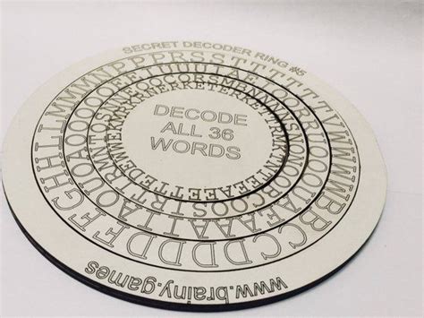 Each Secret Decoder Ring Is A Brainteasing Puzzle That Promotes