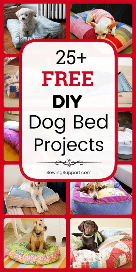 Dog Bed Diy 25 Free Dog Bed Patterns Dog Beds Homemade Diy Dog