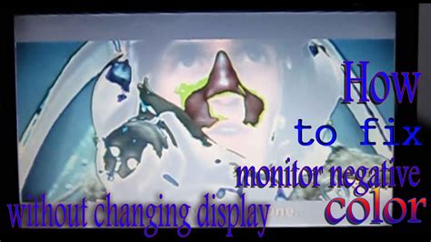 Turn on the samsung tv. How to Fix Monitor Negative Color Problem || Negative ...