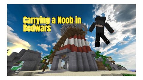 Carrying A Noob In Bedwars Ft Sinclyo Youtube
