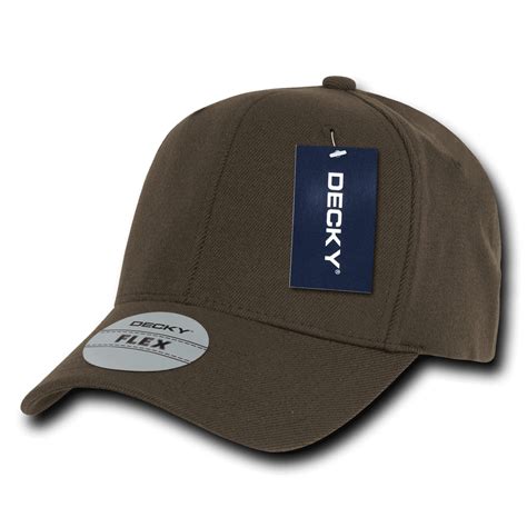 DECKY FITALL FLEX FITTED BASEBALL HAT HATS CAPS CAP 6 PANELS For Men ...