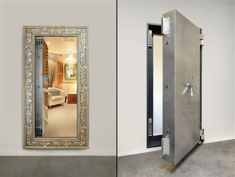 Discover The Hidden Room Behind This Custom Mirrored Vault Door