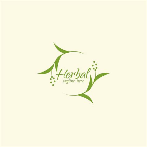 Herbal Tea Logo Vector Graphic With Tea Leaves Tea Logo Herbal Logo