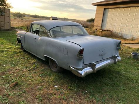 1955 Chevy Bel Air 2 Door Hard Top Project Car With New Parts 08 V8
