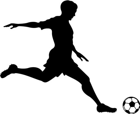 Football Player Kicking Ball