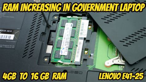 How To Increase Ram In Government Laptop 4gb To 16gb Ram Youtube