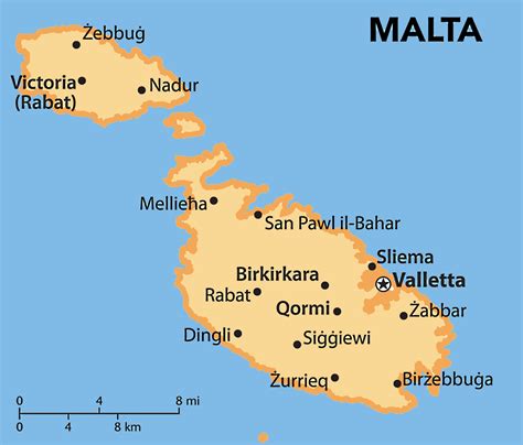 Mapa De Malta Datos Interesantes E Información Sobre El País