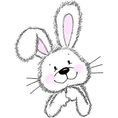 Bunny Peeking In Rubber Stamp Sku F602 Easter Paintings Bunny