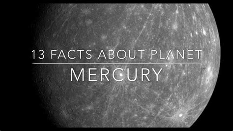 13 Interesting Facts About Planet Mercury Youtube