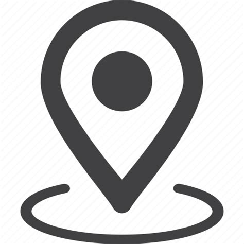 Circle Ellipse Location Map Pointer Marker Pin Simple Shape Icon