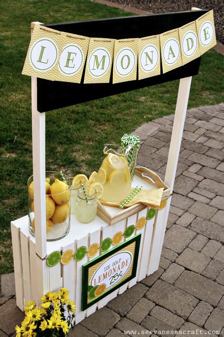 Diy Tutorial Crate Lemonade Stand For Kids See Vanessa Craft Diy