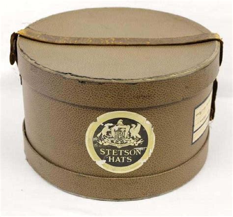 Vintage 1930 Stetson Hat Box With Leather Strap