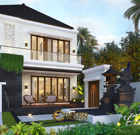 Desain Tampak Belakang Rumah Villa Bali 2 Lantai Bapak Bayu Di Denpasar Bali 21308 Desain