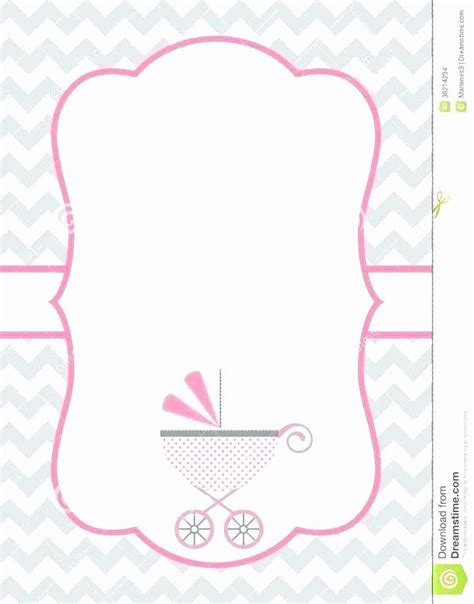 Blank Baby Shower Invitation Template Beautiful Free Printable Baby