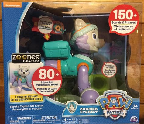 Paw Patrol Zoomer Everest Full Of Life Interactive Sounds And Phrases