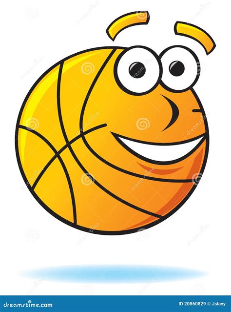 Smiley Basketball Athlete Cartoon Illustration With Thumbs Up A Finger