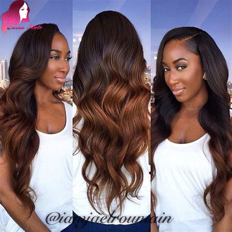 Wavy Full Lace Human Hair Wigs Ombre Lace Front Wig Two