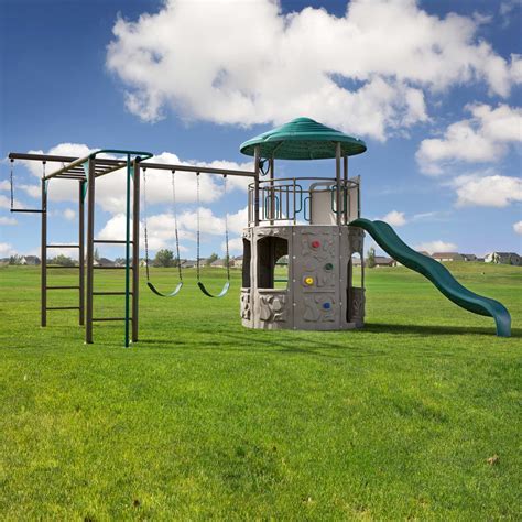 Lifetime 90630 Adventure Tower Playground Deluxe With Monkey Bars