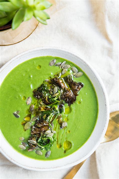 Kale Spinach And Broccoli Soup Vegan Dinner Recipes Healthy Recipes