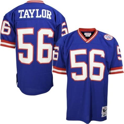 Mens New York Giants Lawrence Taylor Mitchell And Ness Royal Blue