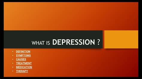 What Is Depression Ii Slideshow Preview Of Ppt Ii Youtube