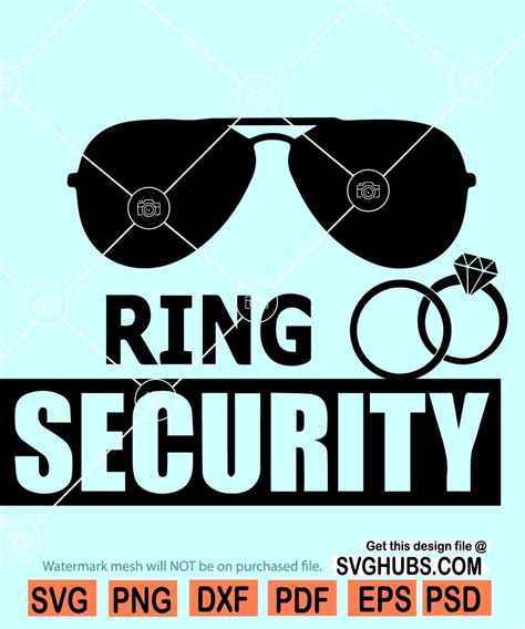 Prints Ring Bearer Pin Svg Ring Security Svg Png Marriage Svg Ring