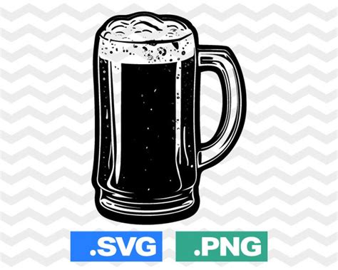 Beer Glass Svg File Beer Glass Svg Files Beer Png Cut File Etsy