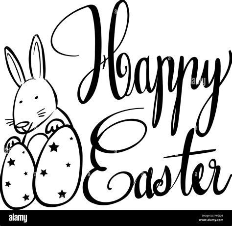 Easter Clip Art Black And White Stock Photos And Images Alamy