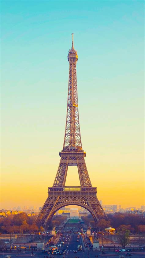 Architecture Eiffel Tower Paris Cityspace 1080x1920 Wallpaper