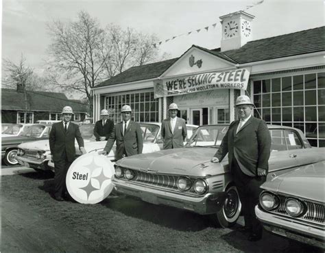 60s Lincoln Mercury Dealership Promoting Locally Sourced Steel Car