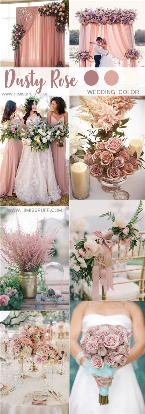 Dusty Rose Wedding Color Ideas Hi Miss Puff