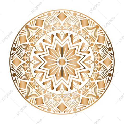 Gold Mandala Pattern Vector Hd Images Elengant Gold Mandala Pattern