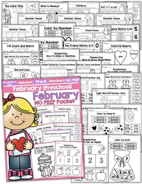 February Fun Filled Learning Preschool Preschool Packet Nouns And