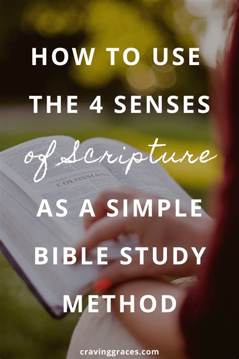 How To Use The Four Senses Of Scripture As A Simple Bible Study
