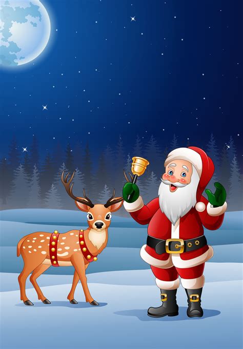 870368 4k Vector Graphics Christmas Deer Santa Claus Bells Rare Gallery Hd Wallpapers