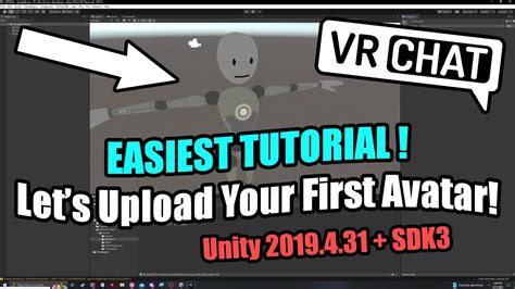 2023 How To Easily Upload Your First Vrchat Avatar Sdk3 Unity 2019