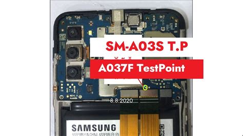 Test Point For SamSung A03S T P A037F To Hardreset And Remove FRP