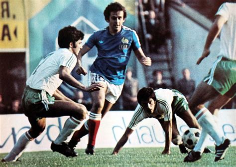 Qualification coupe du monde fifa argentine 1978. Bulgarie-FRANCE 1976.