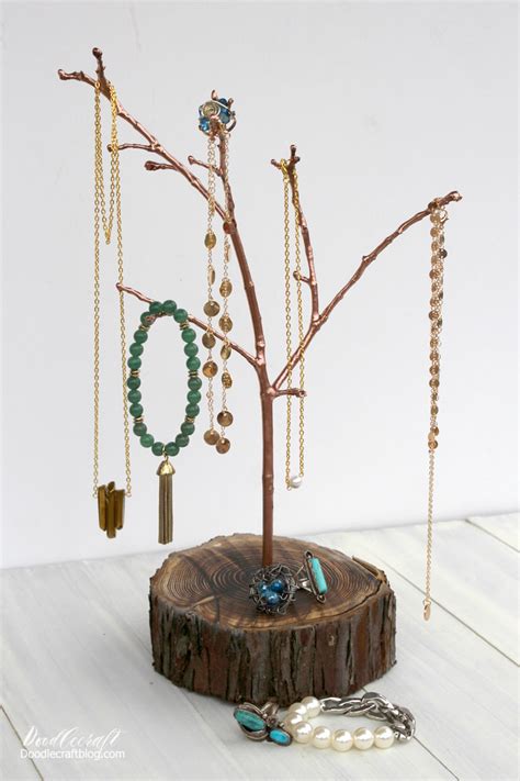 Resin Tree Branch Jewelry Organizer Diy Tree Branch Jewelry Tree